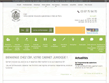 Tablet Screenshot of cbf-avocats.com